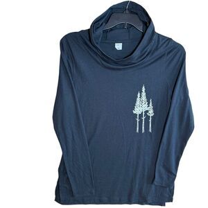 Sport-Tek Ladies PosiCharge Tri-Blend Wicking Long Sleeve Cowl Neck Trees Hoodie